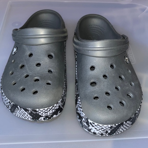 CROCS Shoes Crocs Crocband Snake Print 26380 Graphiteblack Men